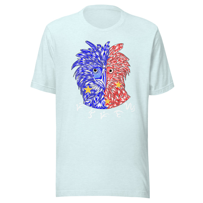 Philippinischer Adler – Badlit-Wort „Pilipinas“ Unisex-T-Shirt