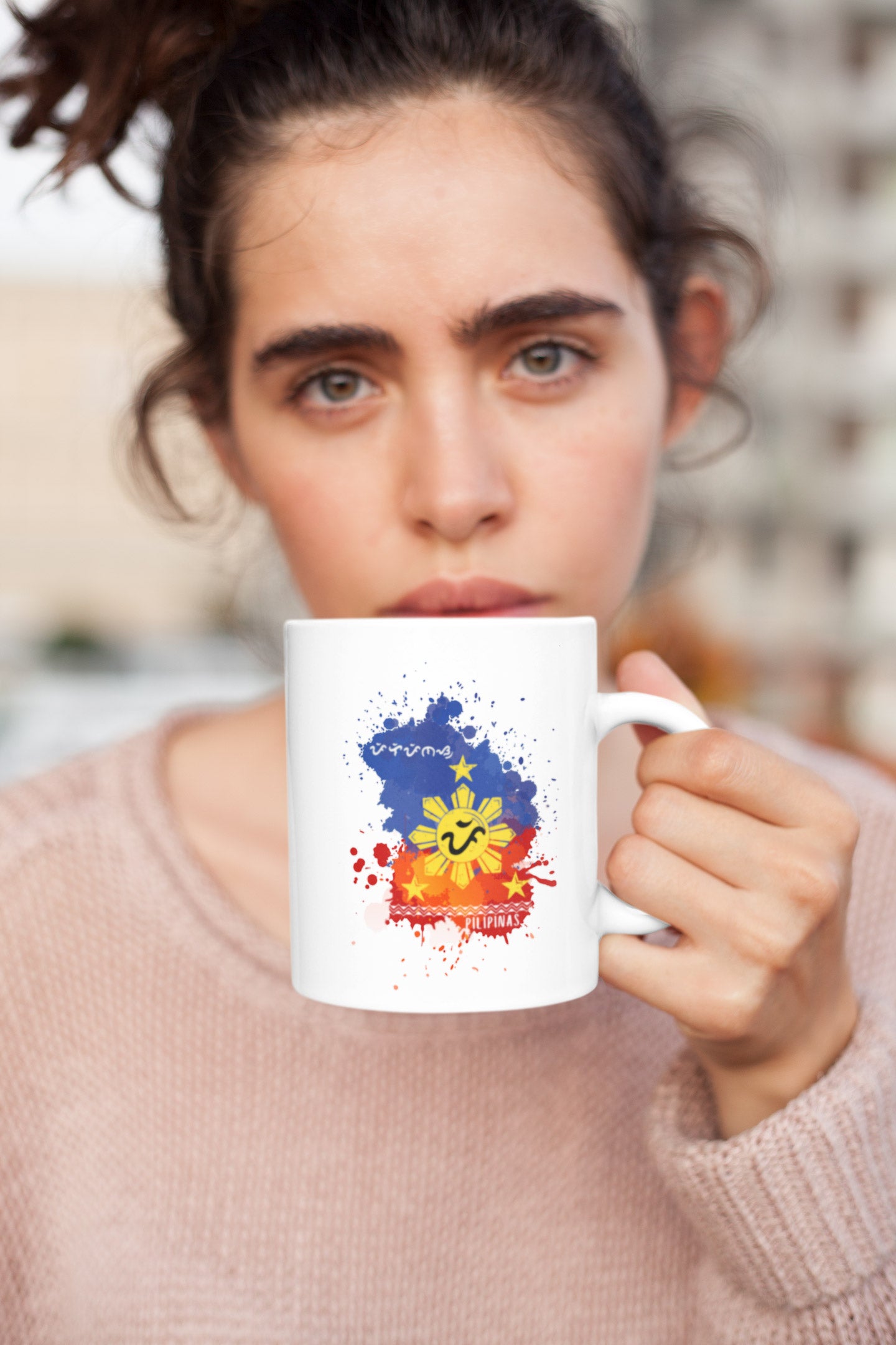PILIPINAS - Philippine Flag Splash Baybayin Mug