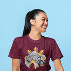 Unisex-T-Shirt mit Stammeskunst-Koi-Fisch und philippinischer Sonne