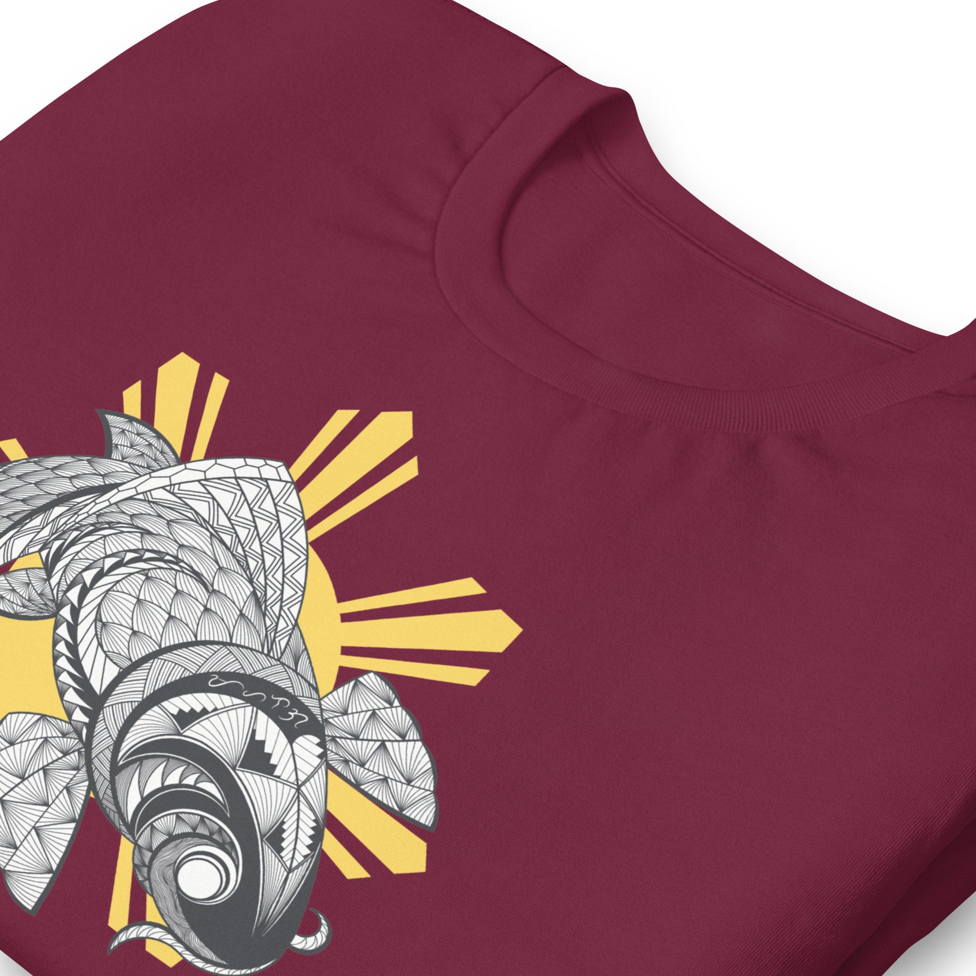 Tribal Art Koi Fish & Filipino Sun Unisex Tee